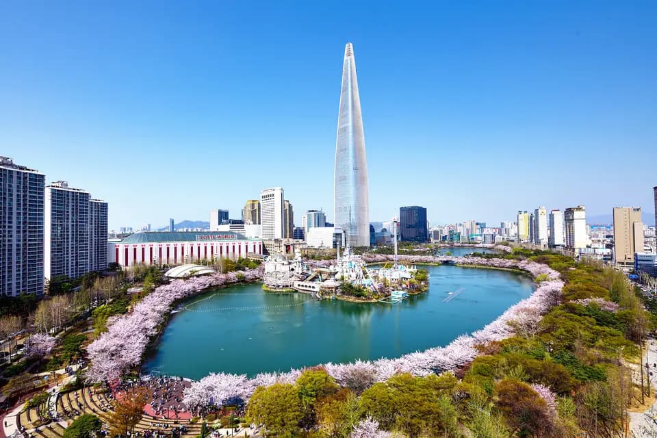 【韓國首爾】春日限定賞櫻・石村湖環湖櫻花道・杜鵑花開|全程無自理餐