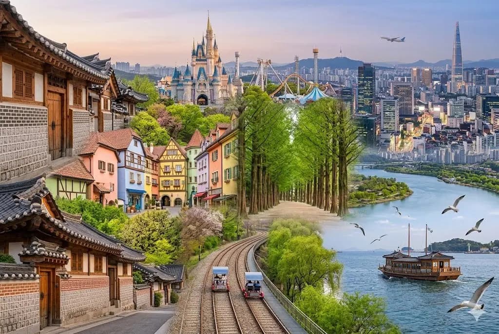 【韓國首爾】愛寶樂園.歐洲童話小鎮・南怡島美境・頂級汗蒸幕放鬆體驗・月尾島海鷗船|全程無自理餐